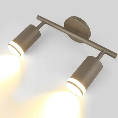 Спот на основании GWL-2GU10-M-IP20 Двойной Графит с боковым рассеивателем Башня, 661835