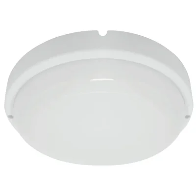 Светильник светодиодный пылевлагозащищённый с датчиком освещенности, 12W 960Lm 4000K в пласт.корпусе,IP65,белый,140*35мм. AL3015