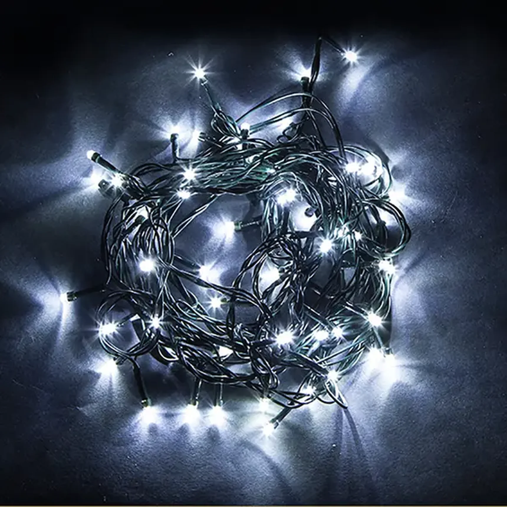 Гирлянда линейная 230V 600 LED 60м, 5000K, с эффектом стробов, IP 44, шнур 3м , CL08