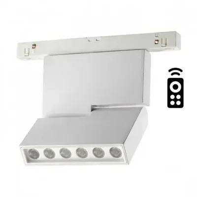 Трековый светильник для низковольного шинопровода с пультом управления Novotech FLUM 358627