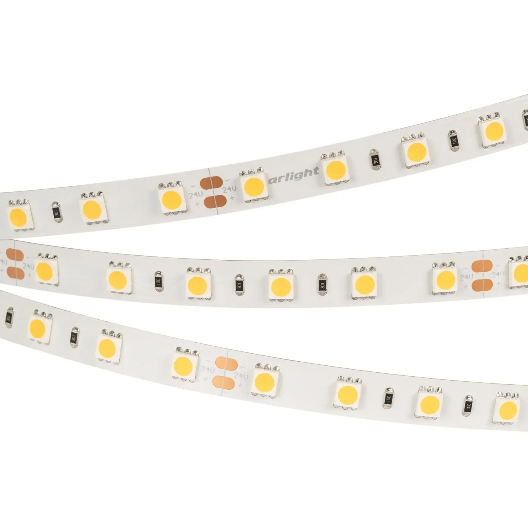 Лента RT-B60-10mm 24V Day4000 (14.4 W/m, IP20, 5060, 5m) (Arlight, Открытый)