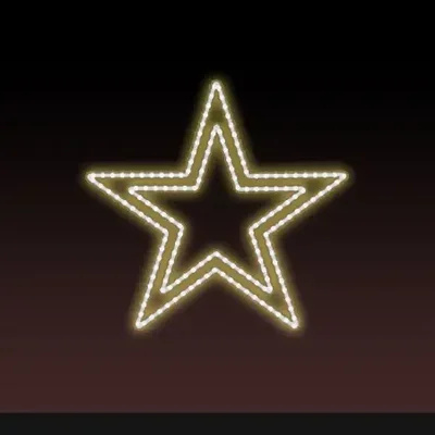 Светодиодная консоль на металлокаркасе ко Дню победы тип 9-10, 220 В, RL-KN-9-10-WW (Тёплый)