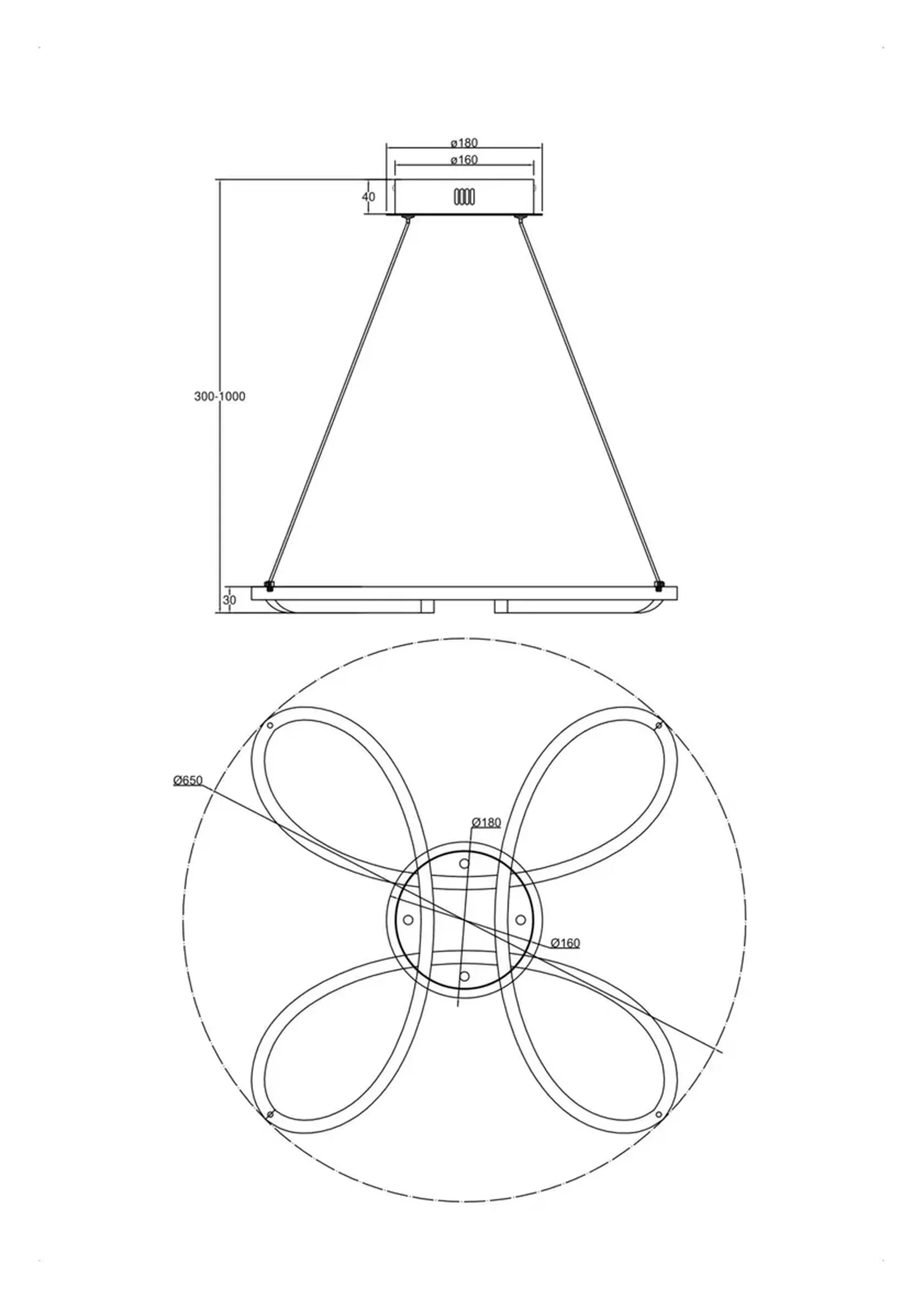 Подвесной светильник Freya FR6047PL-L70W