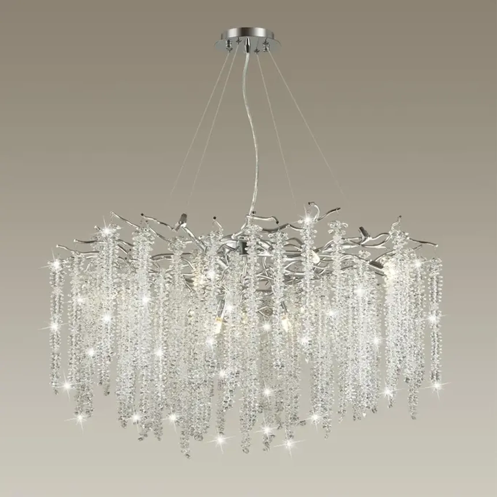 5004/14 HALL ODL23 637 серебристый/прозрачный металл/хрусталь Люстра G9 14*40W BANCHE