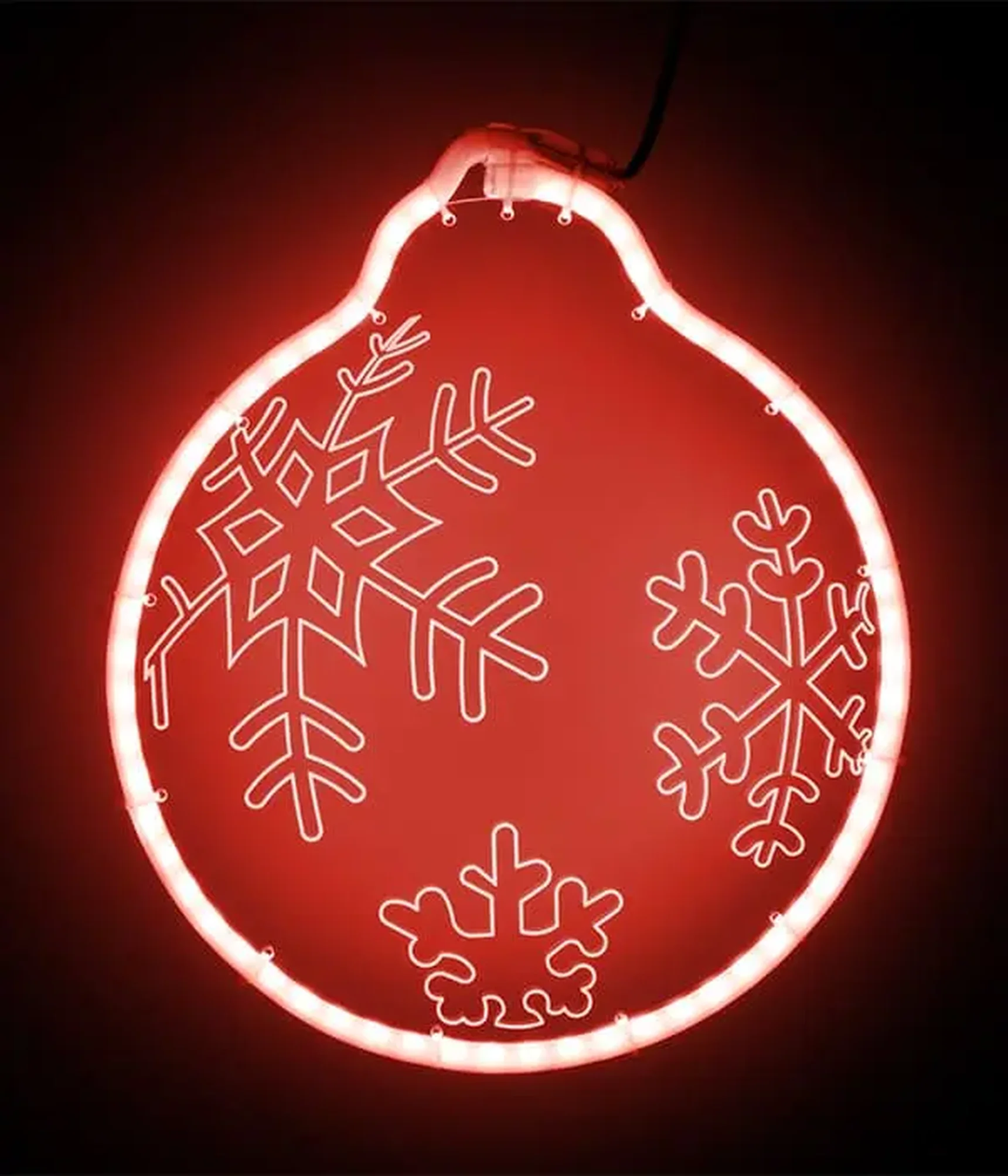 Светодиодная Фигура Шар 30 x 30 см Красная, Гибкий Неон и Акрилайт, IP54, HFS2-2R