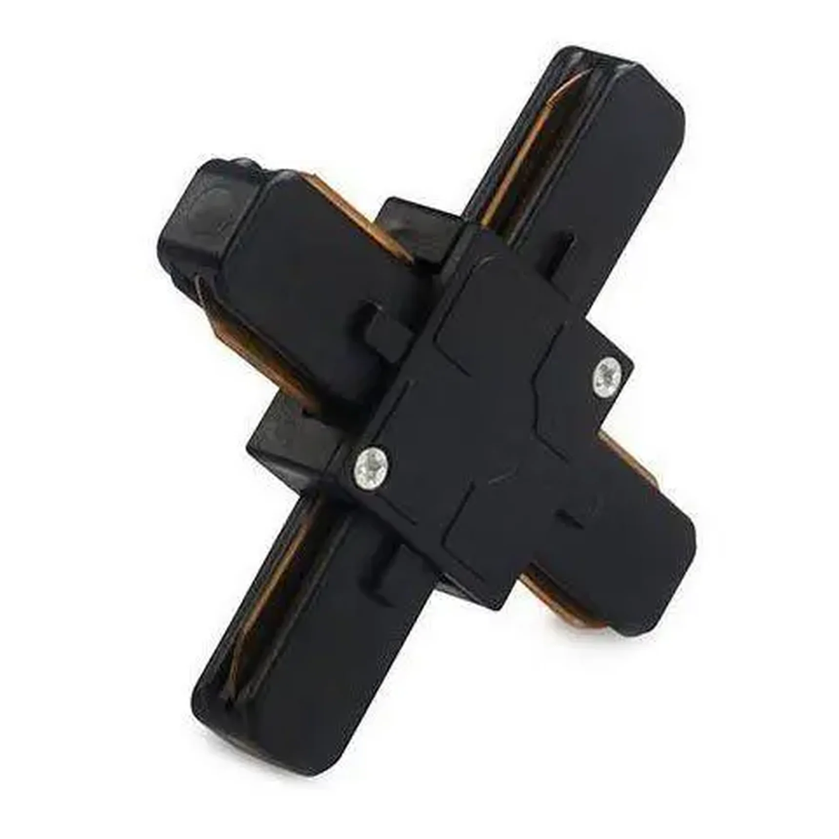 X-Коннектор для однофазных накладных трековых систем, черный,KXZ-BL-X