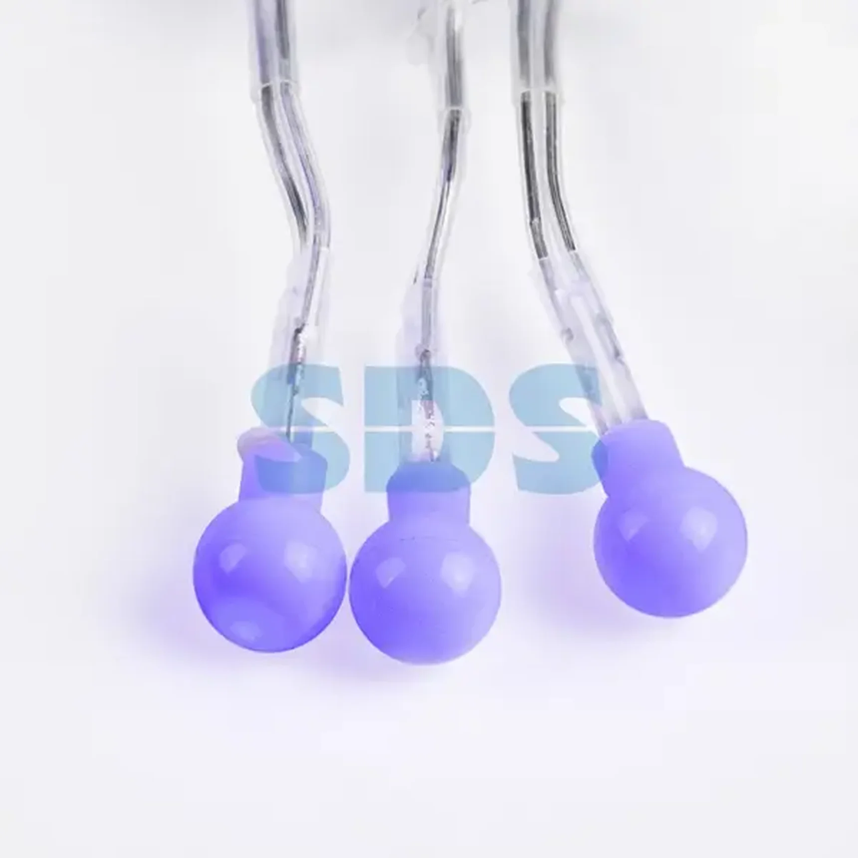 Гирлянда Мишура LED 3 м Прозрачный ПВХ, 288 диодов, цвет синий