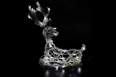 LED-XM(CB)-3D-CK027-W Олень белый 53*30*11см, 220V