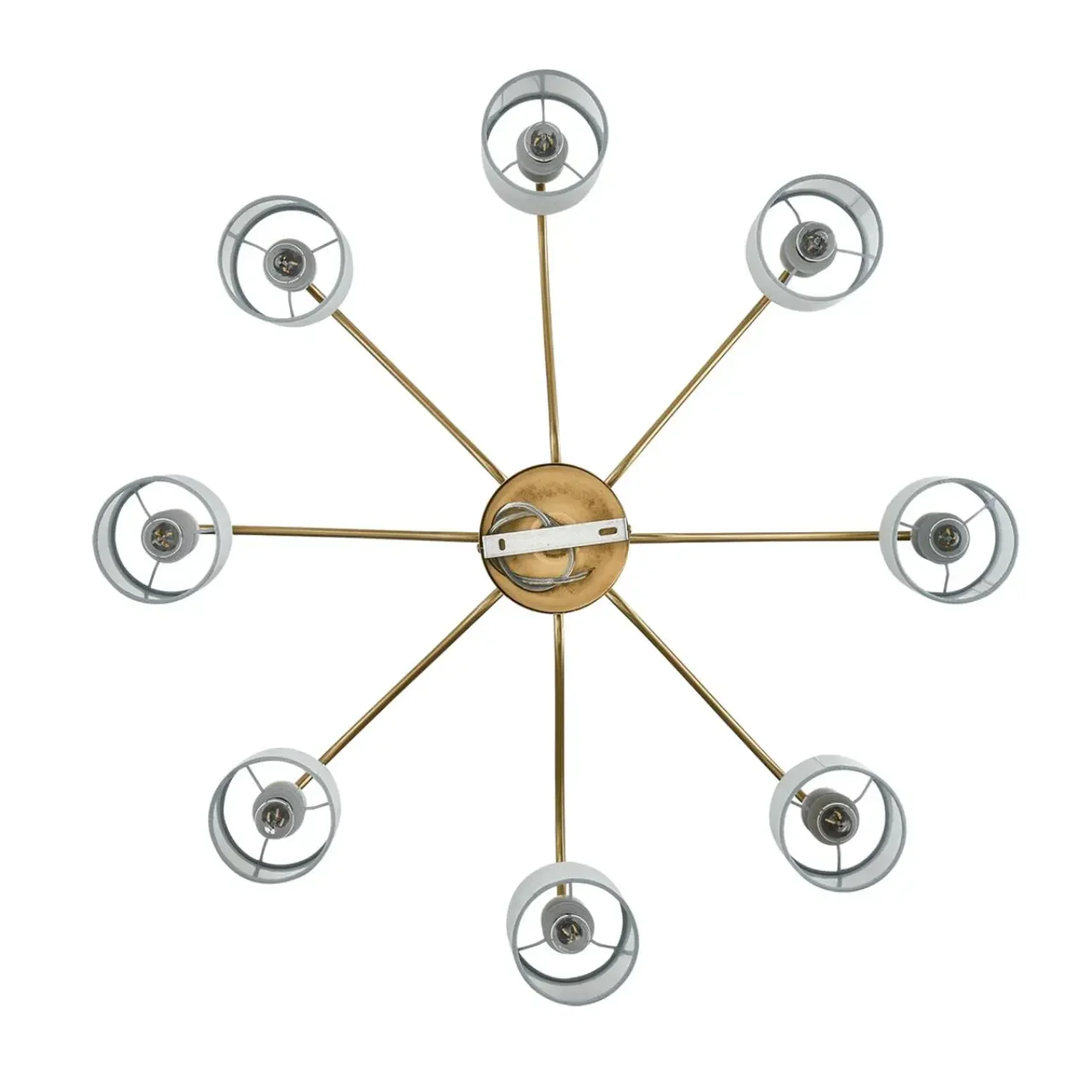 6590/8 CLASSI LN25 латунь/мятный зеленый, металл, керамика/текстиль Люстра подвесная E14 8*40W 220V ANRI