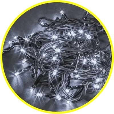 Светодиодная гирлянда NGF-S01-200CW-10-21.5m-230-C8-BL-IP44