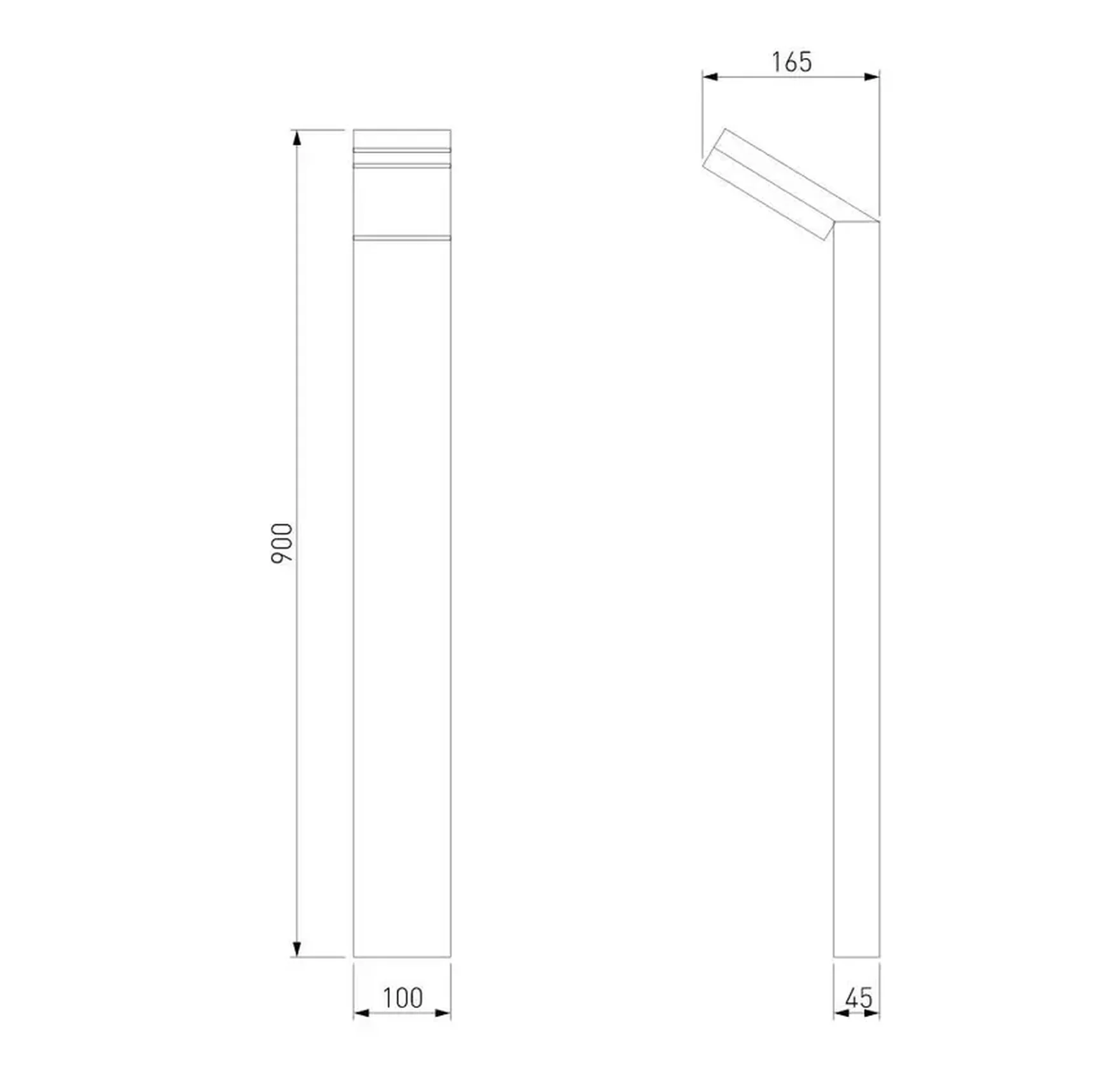 Уличный светодиодный светильник Elektrostandard Sensor 1542 Techno Led черный 4690389175022