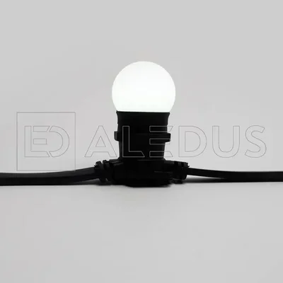 Светодиодная лампа ALEDUS для Белт Лайта, E27, G45, белая